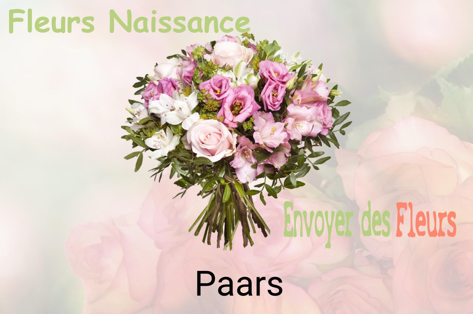 Bouquet de fleurs de naissance livré à Paars